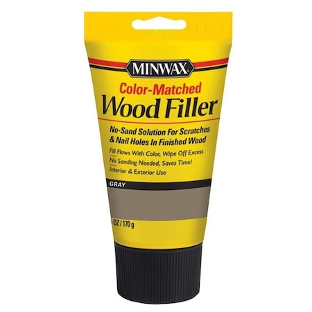 ColorMatched Series Wood Filler, Gray, 6 Oz